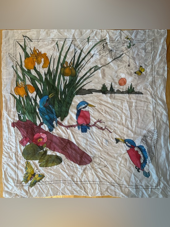 Accessories - Silk hand painted scarf